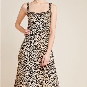 Faithful wild cat midi dress